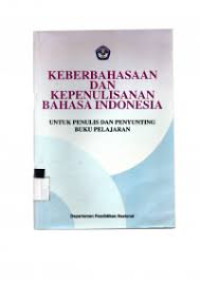 Image of Keberbahasaan Dan Kepenulisan Bahasa Indonesia