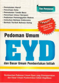 Image of Pedoman Umum EYD Dan Dasar Umum Pembentukan Istilah