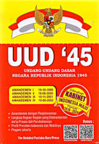 Image of UUD 45 Undang - Undang Dasar Negara Republik Indonesia 1945